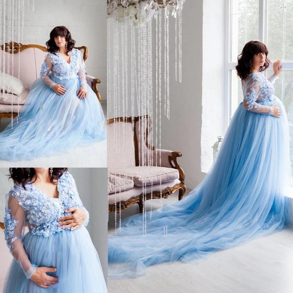 wraps & jackets light sky blue maternity dress for poshoot long sleeve plus size prom women custom made bridal pajamas, White
wraps & jackets light sky blue maternity dress for poshoot long sleeve plus size prom women custom made bridal pajamas, White