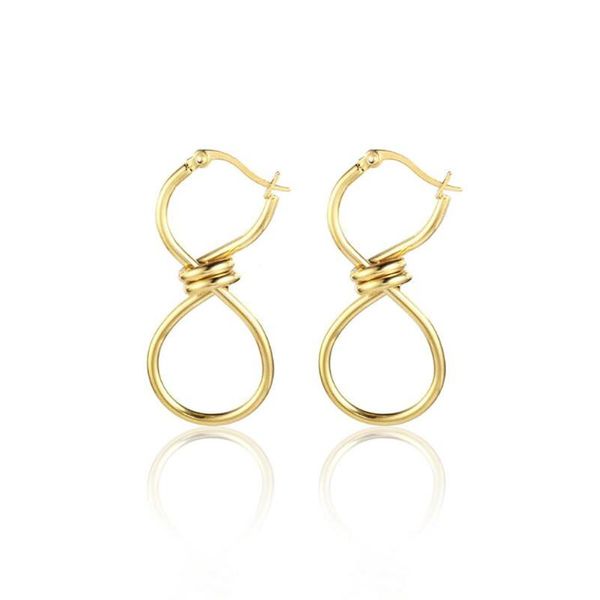 hoop & huggie stainless steel fashion trend ins screw tie earrings women jewelry gift for him, Golden;silver
hoop & huggie stainless steel fashion trend ins screw tie earrings women jewelry gift for him, Golden;silver