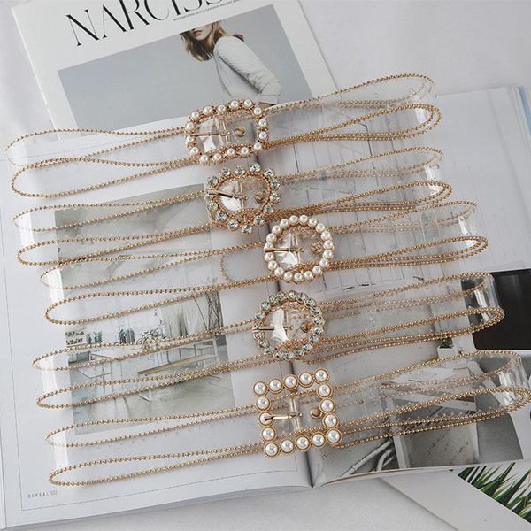 belts fashion transparent belt waist for women 2021 white pearl woman all-match small dress jeans decor waistband ladies, Black;brown
belts fashion transparent belt waist for women 2021 white pearl woman all-match small dress jeans decor waistband ladies, Black;brown