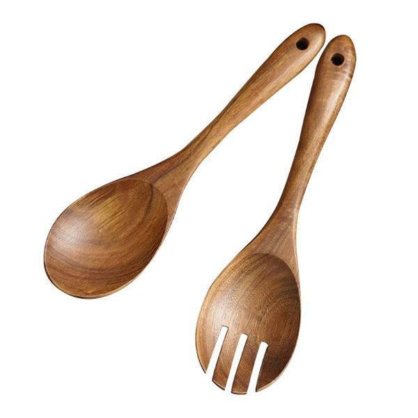 spoons 2pcs wooden salad servers spoon fork set long handle large dinner serving cooking untensils cutlery kitchen tableware
spoons 2pcs wooden salad servers spoon fork set long handle large dinner serving cooking untensils cutlery kitchen tableware