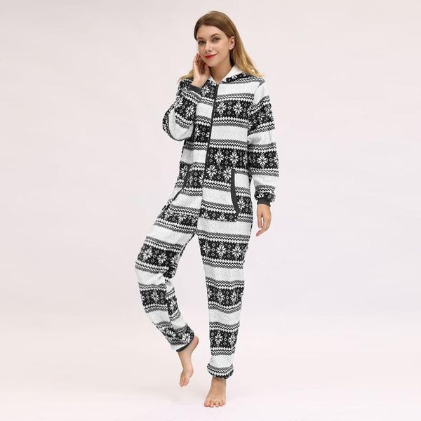 women's jumpsuits & rompers christmas jumpsuit women winter warm flannel one piece hoodie pajamas printed macacao feminino#guahao, Black;white
women's jumpsuits & rompers christmas jumpsuit women winter warm flannel one piece hoodie pajamas printed macacao feminino#guahao, Black;white