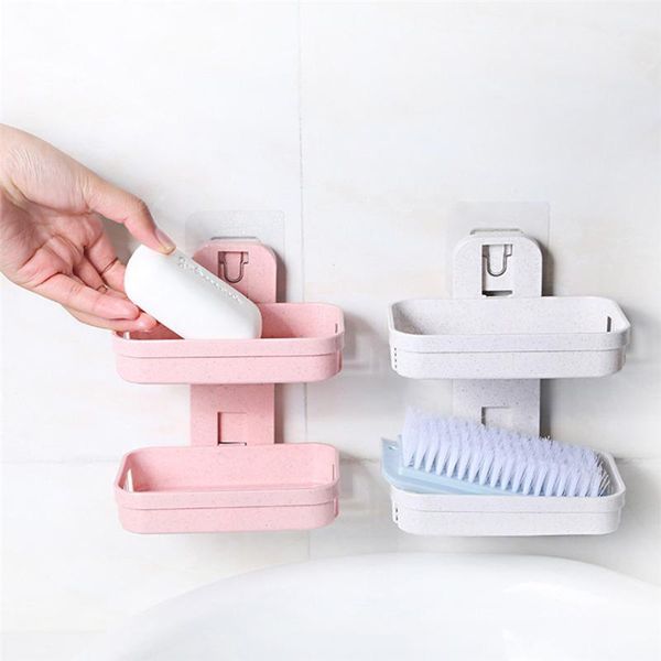 bathroom storage & organization organizer 1pc shower soap rack dish plate tray holder case double 0308#30
bathroom storage & organization organizer 1pc shower soap rack dish plate tray holder case double 0308#30
