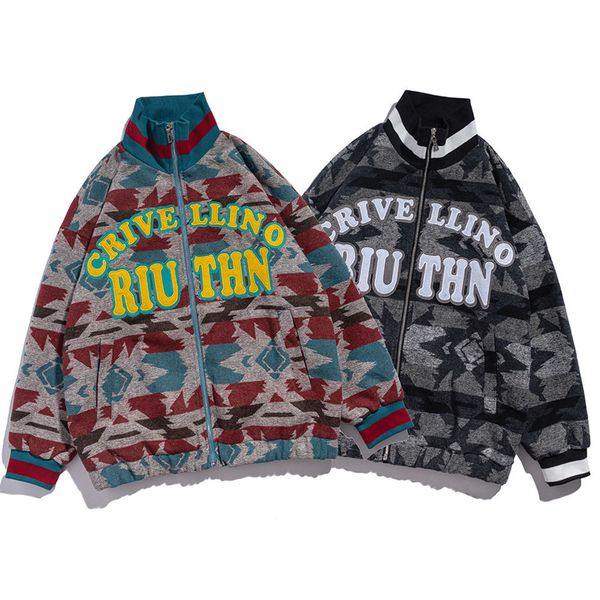 men's hoodies & sweatshirts zipper knitted jacket, large casual coat, color block, wool embroidery, harajuku lyrics, hip hop style clot, Black
men's hoodies & sweatshirts zipper knitted jacket, large casual coat, color block, wool embroidery, harajuku lyrics, hip hop style clot, Black