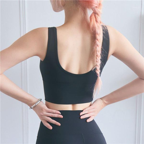 women sport bra padded yoga brassiere fitness sports tank female seamless push up gym workout bras1, White;black
women sport bra padded yoga brassiere fitness sports tank female seamless push up gym workout bras1, White;black