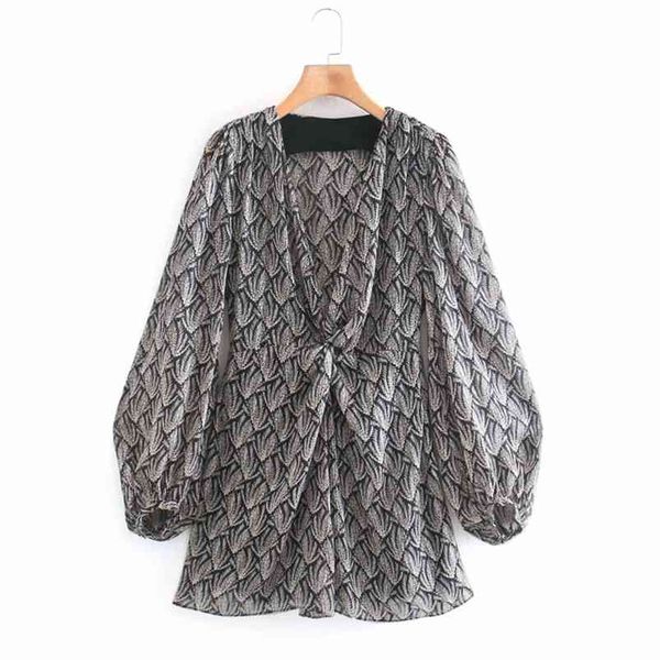 women summer vintage mini dress long sleeve v-neck print pleated female elegant street lining dresses vestidos 210513, Black;gray
women summer vintage mini dress long sleeve v-neck print pleated female elegant street lining dresses vestidos 210513, Black;gray
