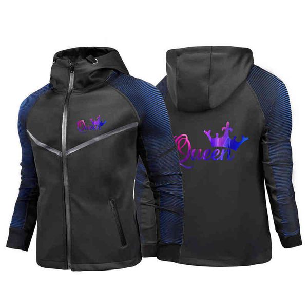 2021 her king his queen lover couples spring and autumn zipper jackets racing suit hoodies print sweatshirs cotton hip hop coats, Black;brown
2021 her king his queen lover couples spring and autumn zipper jackets racing suit hoodies print sweatshirs cotton hip hop coats, Black;brown