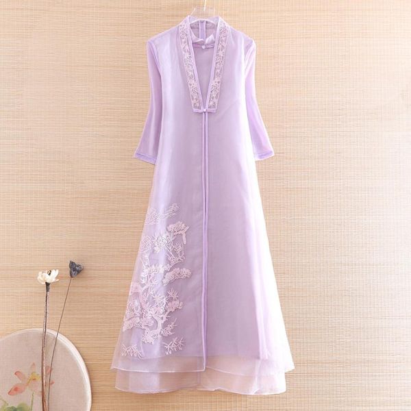 ethnic clothing elegant lady organza outerwear chinese style spring summer embroidery retro women vintage slim trench coat female s-xxl, Red
ethnic clothing elegant lady organza outerwear chinese style spring summer embroidery retro women vintage slim trench coat female s-xxl, Red