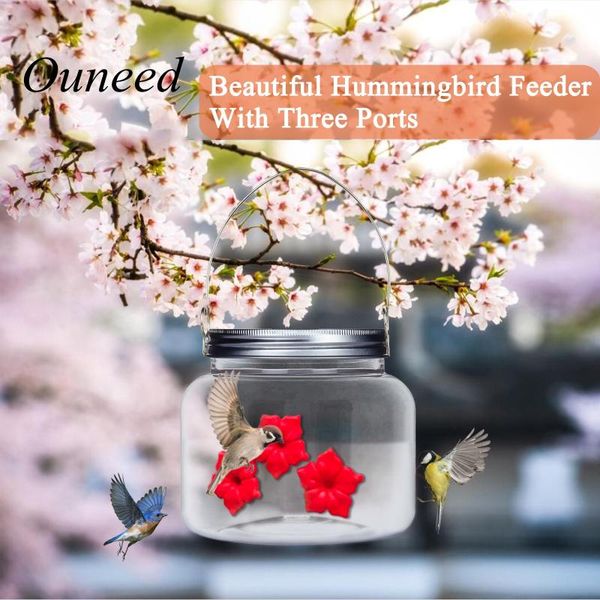 other bird supplies beautiful hummingbird feeder with three ports drinker plastic seed