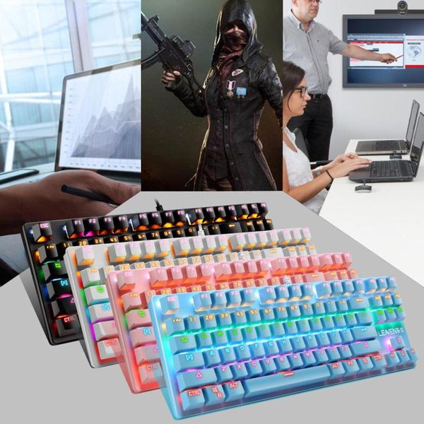 mechanical usb wired keyboard 87 keys gamer rgb keyboards for pc colorful led illuminated backlit gaming
mechanical usb wired keyboard 87 keys gamer rgb keyboards for pc colorful led illuminated backlit gaming