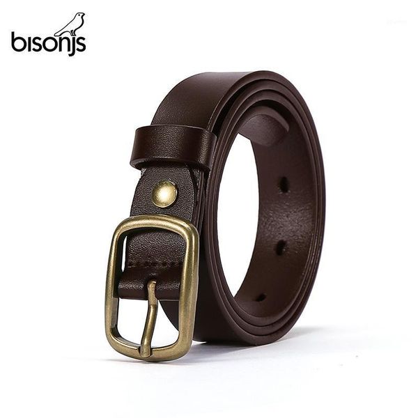 belts bisonjs women genuine leather belt for female strap casual all-match ladies adjustable designer brand n602481, Black;brown
belts bisonjs women genuine leather belt for female strap casual all-match ladies adjustable designer brand n602481, Black;brown