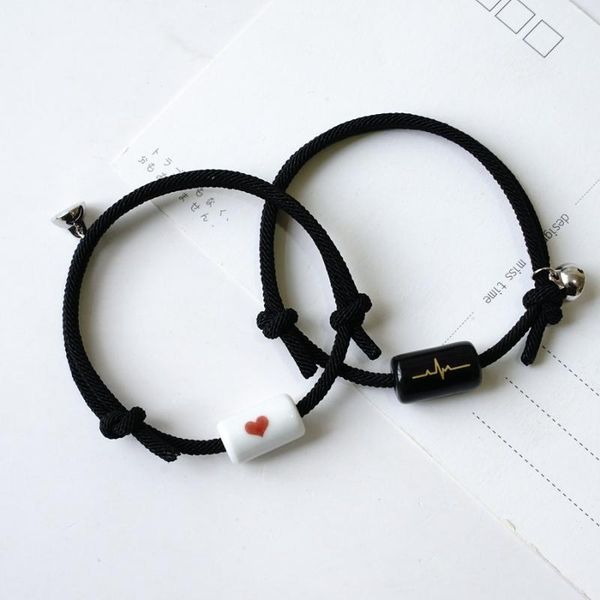 link, chain 2021 milan rope couple bracelet, a pair of magnet attracting hand rope, student tanabata gift, Black
link, chain 2021 milan rope couple bracelet, a pair of magnet attracting hand rope, student tanabata gift, Black
