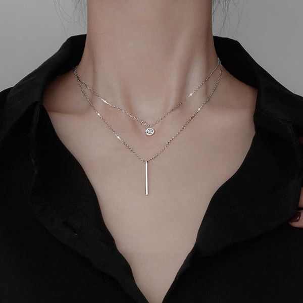 designer necklace noble 925 sterling silver double choker shiny zircon geometric long clavicle chain woman wedding jewelry birthday gift
designer necklace noble 925 sterling silver double choker shiny zircon geometric long clavicle chain woman wedding jewelry birthday gift