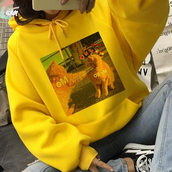oversized sweatshirt streetwear cute cat print hoodies pullovers yellow fashion harajuku hoodie kawaii women loose korean style women's, Black
oversized sweatshirt streetwear cute cat print hoodies pullovers yellow fashion harajuku hoodie kawaii women loose korean style women's, Black