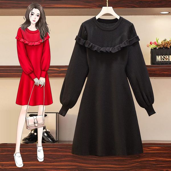 casual dresses ehqaxin women's knitted dress fall winter vintage round neck hollow sweater sweet wood ear lantern sleeve a-line l-4xl, Black;gray
casual dresses ehqaxin women's knitted dress fall winter vintage round neck hollow sweater sweet wood ear lantern sleeve a-line l-4xl, Black;gray