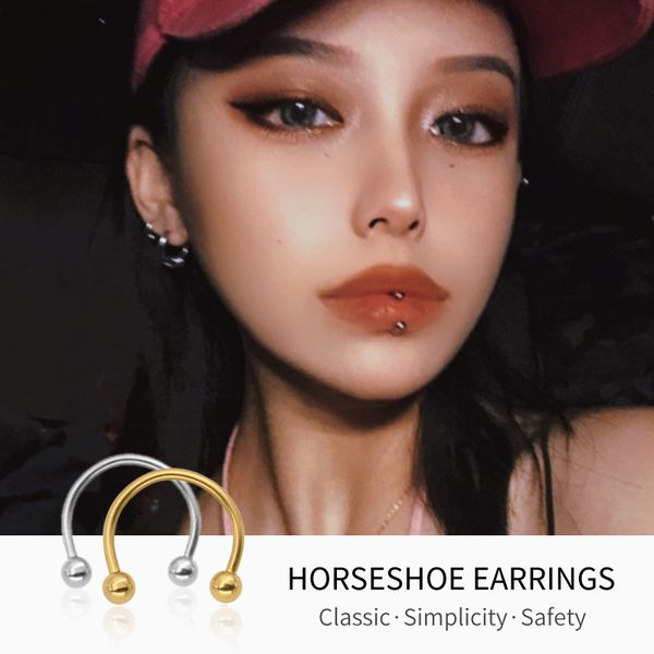 1pcsbody for women european and american fashion stainless steel titanium fake septum piercing jewelry nose rings studs, Silver
1pcsbody for women european and american fashion stainless steel titanium fake septum piercing jewelry nose rings studs, Silver