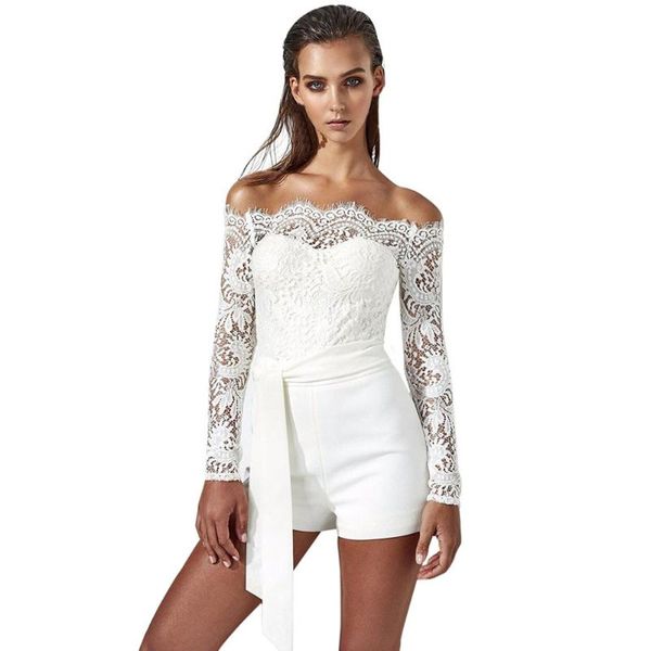 women's jumpsuits & rompers womens ladies lace playsuit romper autumn summer off shoulder shorts :cotton blend regular solid color jump, Black;white
women's jumpsuits & rompers womens ladies lace playsuit romper autumn summer off shoulder shorts :cotton blend regular solid color jump, Black;white