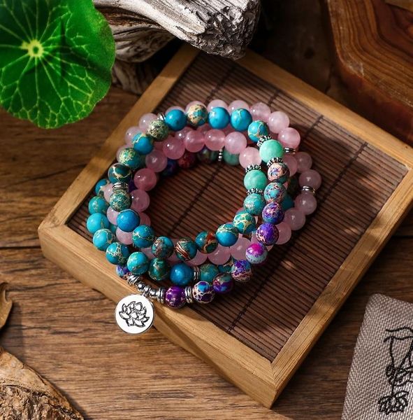 beaded, strands natural 6mm purple agate gemstone 108 beads mala bracelet with lotus charm pendant for women meditation healing wristband je, Black
beaded, strands natural 6mm purple agate gemstone 108 beads mala bracelet with lotus charm pendant for women meditation healing wristband je, Black