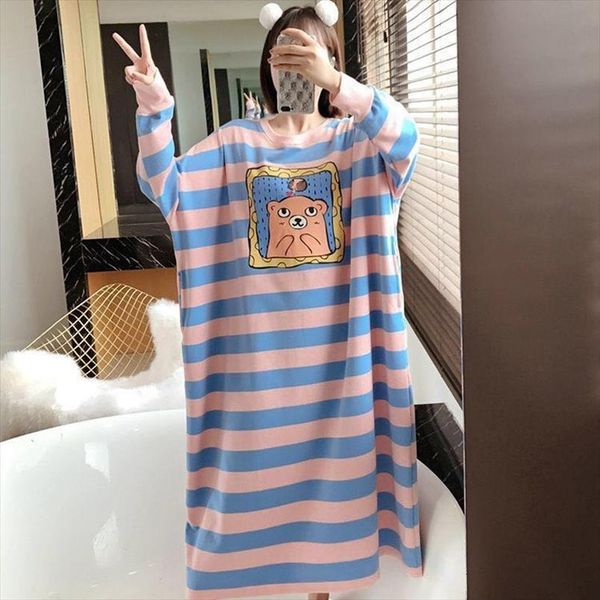 plus size 5xl fat mm women sleepwear nightdrress oversized stripe nightgown cartoon sleepshirts long sleeved nightie nightdress, Black;red
plus size 5xl fat mm women sleepwear nightdrress oversized stripe nightgown cartoon sleepshirts long sleeved nightie nightdress, Black;red
