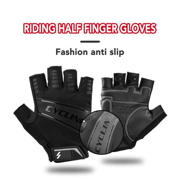 cycling gloves half finger sport men women summer bicycle gym fitness mtb bike equipment, Black
cycling gloves half finger sport men women summer bicycle gym fitness mtb bike equipment, Black