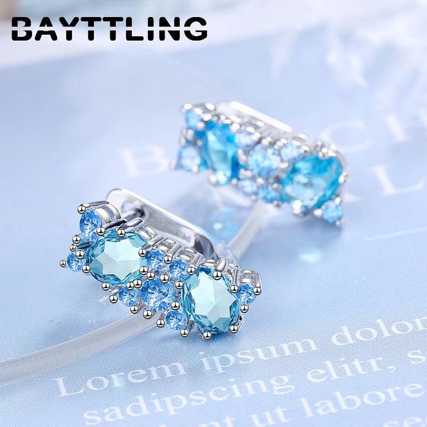hoop & huggie bayttling 925 silver 20mm fine blue zircon circle earrings for women fashion jewelry wedding birthday gift, Golden;silver
hoop & huggie bayttling 925 silver 20mm fine blue zircon circle earrings for women fashion jewelry wedding birthday gift, Golden;silver