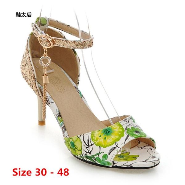 sandals summer pumps gladiator shoes women high heels sandal lady ankle strap pump small big size 30 - 48, Black
sandals summer pumps gladiator shoes women high heels sandal lady ankle strap pump small big size 30 - 48, Black