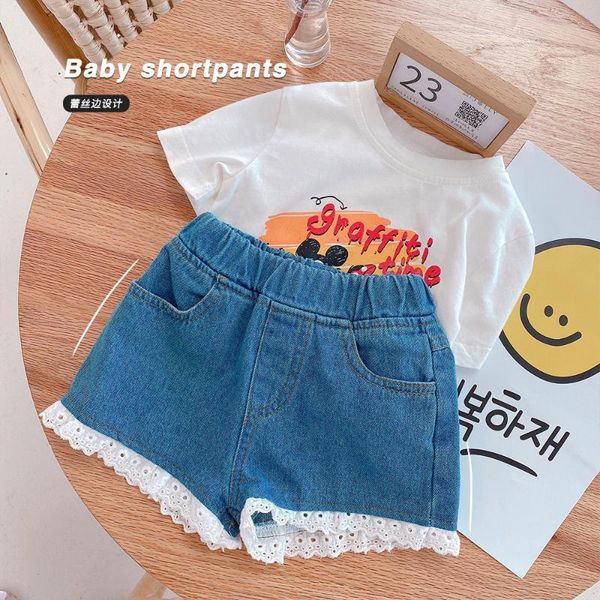 jeans 2021 summer korean children sweet soft denim shorts female baby lace casual blue thin pants
jeans 2021 summer korean children sweet soft denim shorts female baby lace casual blue thin pants