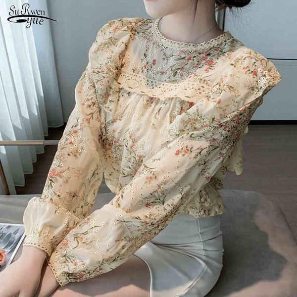 embroidery floral women blouse lace vintage long sleeve o neck shirts plus size chiffon printing female 13103 210508, White
embroidery floral women blouse lace vintage long sleeve o neck shirts plus size chiffon printing female 13103 210508, White