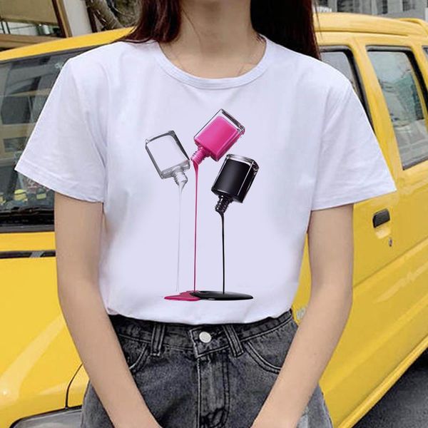 summer women t-shirt color nail polish printed tshirts casual tee harajuku 90s vintage white tshirt female clothing women's
summer women t-shirt color nail polish printed tshirts casual tee harajuku 90s vintage white tshirt female clothing women's