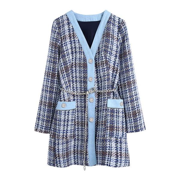 women's jackets mesttraf women 2021 fashion matching pocket denim stitching tweed coats retro long-sleeved buttoned outerwear streetwea, Black;brown
women's jackets mesttraf women 2021 fashion matching pocket denim stitching tweed coats retro long-sleeved buttoned outerwear streetwea, Black;brown