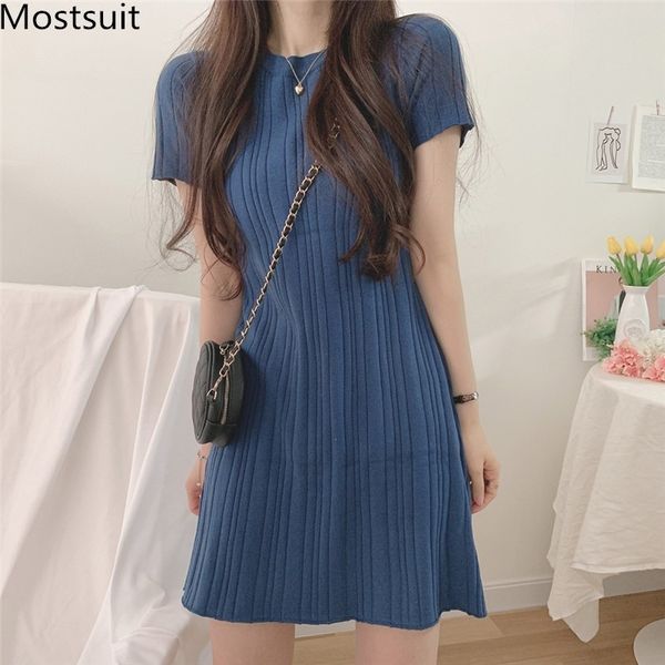 autumn korean knitted a-line mini dress women short sleeve o-neck fashion solid dresses casual elegant ladies vestidos 210518, Black;gray
autumn korean knitted a-line mini dress women short sleeve o-neck fashion solid dresses casual elegant ladies vestidos 210518, Black;gray