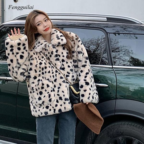 women's fur & faux 2021 leopaed coats and jackets women winter thick warm pockets coat woman turn down collar loose lady, Black
women's fur & faux 2021 leopaed coats and jackets women winter thick warm pockets coat woman turn down collar loose lady, Black