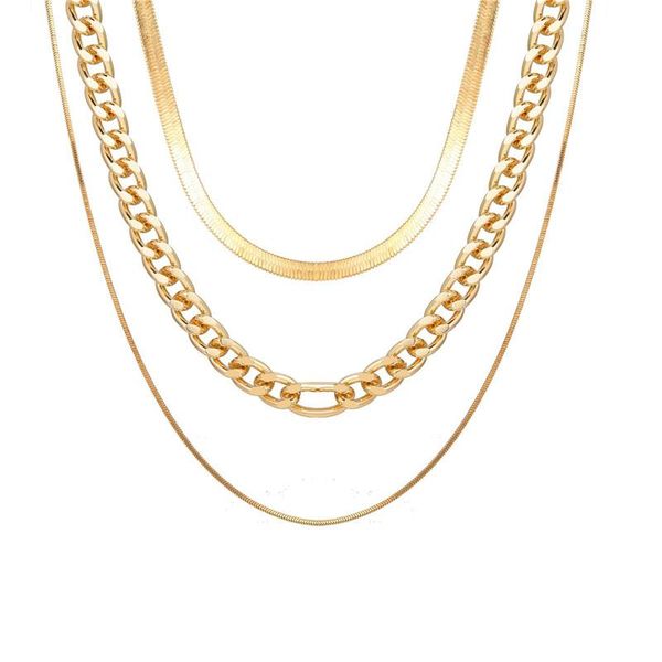 multilayered snake chain necklaces for women gold choker sweater necklace party jewelry gift chokers, Golden;silver
multilayered snake chain necklaces for women gold choker sweater necklace party jewelry gift chokers, Golden;silver
