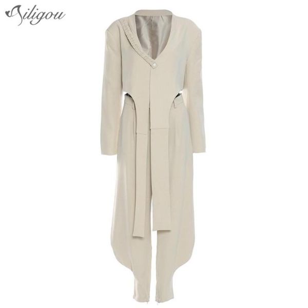 women's two piece pants ailigou 2021 streetwear suit long sleeve blazer office ladies sportswear two-piece fitness clothing, White
women's two piece pants ailigou 2021 streetwear suit long sleeve blazer office ladies sportswear two-piece fitness clothing, White
