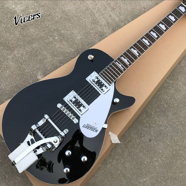 new style rosewood fingerboard jazz electric guitar.black color vibrato system .support customization
new style rosewood fingerboard jazz electric guitar.black color vibrato system .support customization