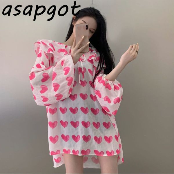 sweet pink peter pan collar lantern sleeve blouse women chiffon lace up ruffles shirts spring loose blusas mujer full chic 210429, White
sweet pink peter pan collar lantern sleeve blouse women chiffon lace up ruffles shirts spring loose blusas mujer full chic 210429, White