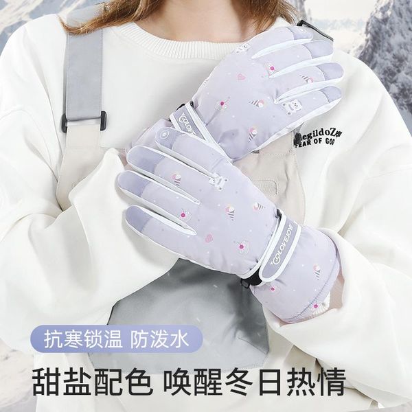 ski gloves autumn and winter women's warm velvet outdoor waterproof non-slip riding full finger touch screen
ski gloves autumn and winter women's warm velvet outdoor waterproof non-slip riding full finger touch screen