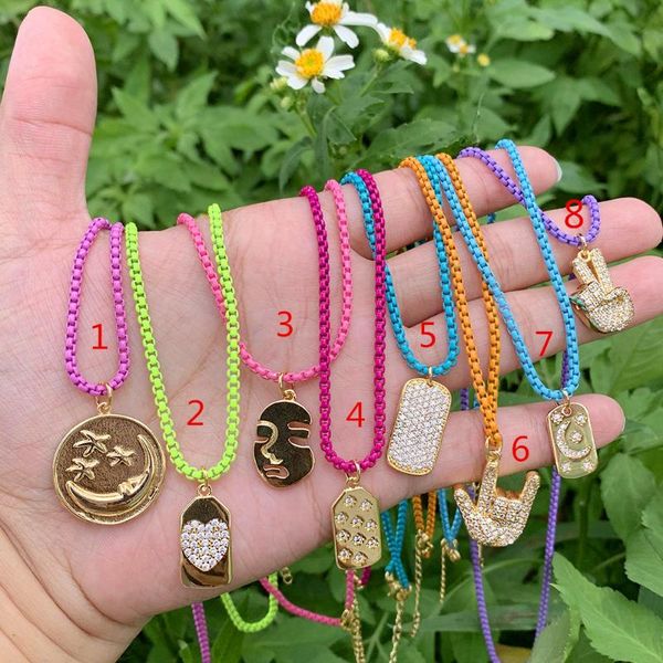 chains enamel rainbow box chain cz micro pave copper gold plated pendant bulk necklace jewelry/accessories wholesale, Silver
chains enamel rainbow box chain cz micro pave copper gold plated pendant bulk necklace jewelry/accessories wholesale, Silver