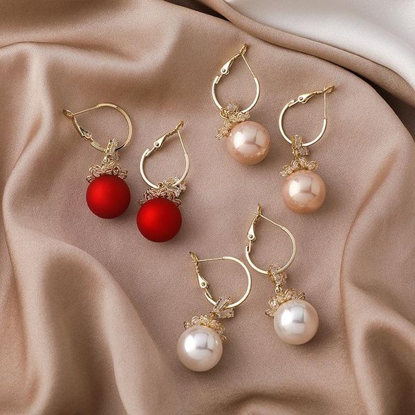dangle & chandelier origin summer elegant crystal rhinestone pearl flower hoop earrings for women temperament round party accessories, Silver
dangle & chandelier origin summer elegant crystal rhinestone pearl flower hoop earrings for women temperament round party accessories, Silver