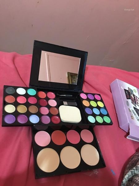 colors eye shadow makeup palette kit foundation blusher cosmetic lipstick tools cun 6681
colors eye shadow makeup palette kit foundation blusher cosmetic lipstick tools cun 6681