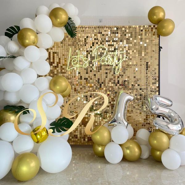 party decoration most color shiny light gold on clear grid back with clip shimmer wall for wedding
party decoration most color shiny light gold on clear grid back with clip shimmer wall for wedding