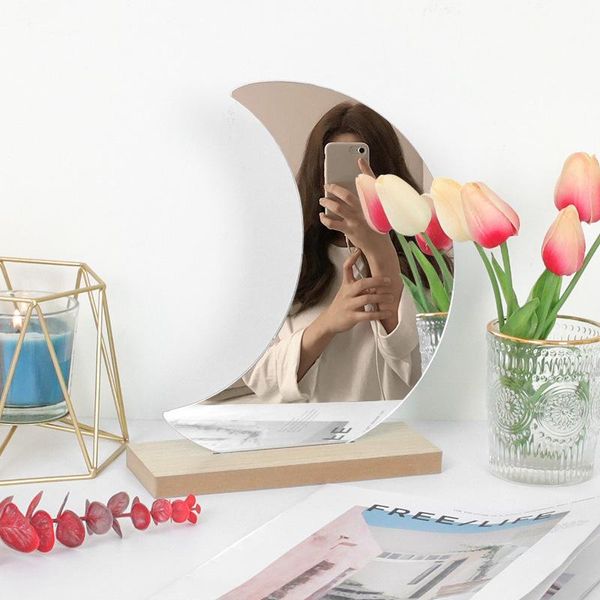 frameless acrylic makeup mirror irregular decorative wooden base for desk bedroom room decor mirrors
frameless acrylic makeup mirror irregular decorative wooden base for desk bedroom room decor mirrors