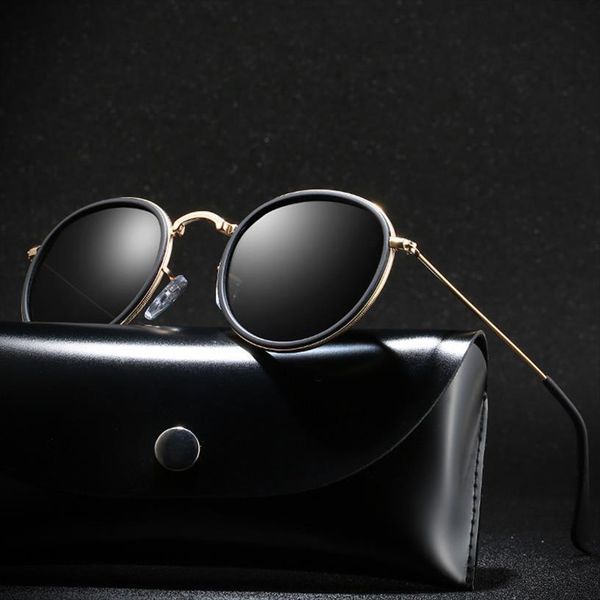 Classic Polarized Sunglasses Round Glasses Brand Design Women Men Metal Driving Sun Uv400 Shades Eyewear Oculos De Sol, White;black
Classic Polarized Sunglasses Round Glasses Brand Design Women Men Metal Driving Sun Uv400 Shades Eyewear Oculos De Sol, White;black
