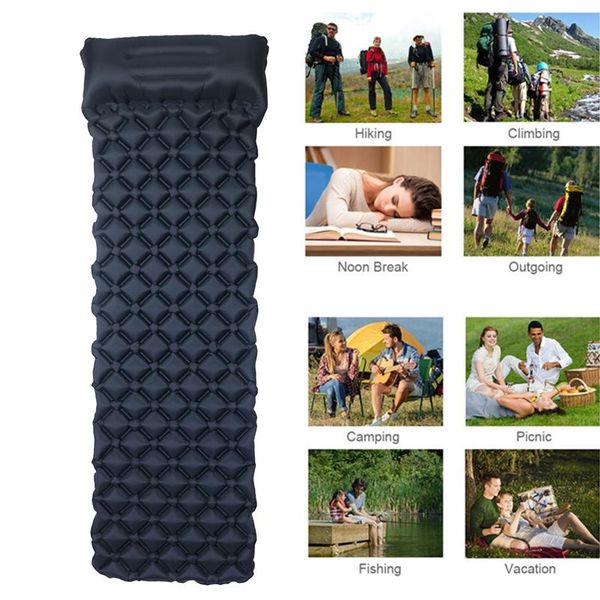 portable air mats inflatable bed mattress sleeping pad camping super light with pillow for camping, hiking outdoor pads
portable air mats inflatable bed mattress sleeping pad camping super light with pillow for camping, hiking outdoor pads