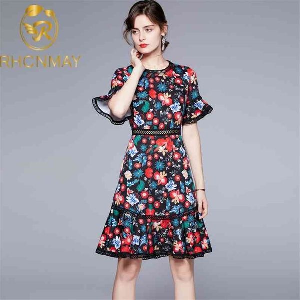 est fashion designer dress summer women colorful flower print flare sleeve slim fitted party mermaid club 210520, Black;gray
est fashion designer dress summer women colorful flower print flare sleeve slim fitted party mermaid club 210520, Black;gray