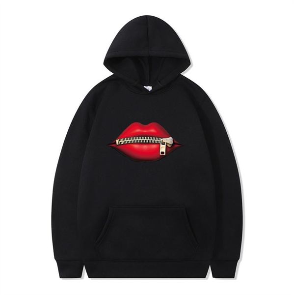 men's hoodies & sweatshirts fashion women's casual red lip long sleeve hooded 2021 vintage creativity zipper lips pullovers warm w, Black
men's hoodies & sweatshirts fashion women's casual red lip long sleeve hooded 2021 vintage creativity zipper lips pullovers warm w, Black