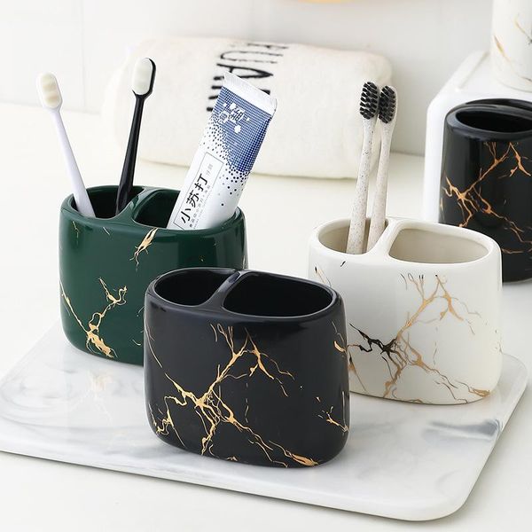 toothbrush holders toothpaste holder marbling ceramics bathroom cup multifunction barrel rack supplies
toothbrush holders toothpaste holder marbling ceramics bathroom cup multifunction barrel rack supplies