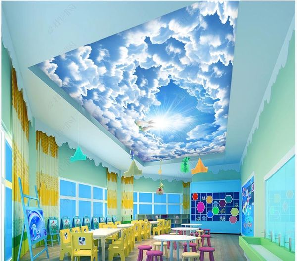 wallpapers custom ceiling wallpaper for walls 3 d mural beautiful romantic sky blue cloud painting background wall
wallpapers custom ceiling wallpaper for walls 3 d mural beautiful romantic sky blue cloud painting background wall