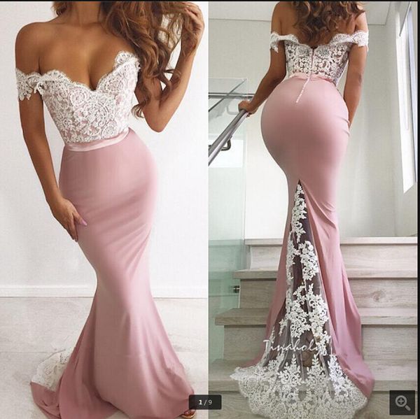 vestido de festa off the shoulder v neck mermaid prom dresses pink white lace appliques satin sweep train elegant evening dress sweetheart f, Black
vestido de festa off the shoulder v neck mermaid prom dresses pink white lace appliques satin sweep train elegant evening dress sweetheart f, Black