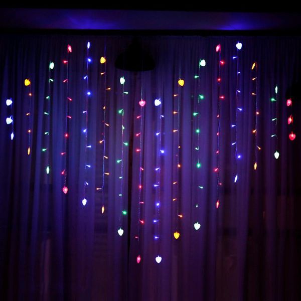 strings 126leds love heart shape led curtain light string fairy garland bedroom wedding home holiday decorative lights eu plug
strings 126leds love heart shape led curtain light string fairy garland bedroom wedding home holiday decorative lights eu plug