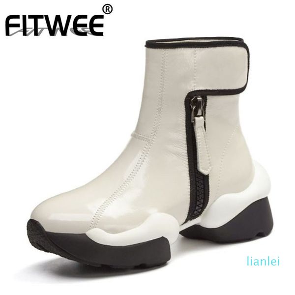 boots fitwee women ankle real leather thick bottom mixed color winter autumn short footwear size 34-42, Black
boots fitwee women ankle real leather thick bottom mixed color winter autumn short footwear size 34-42, Black